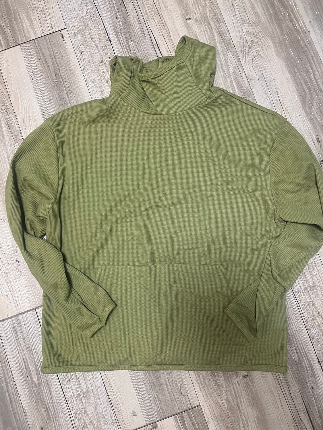 waffle hooded t-shirts (avocado) 상품이미지1