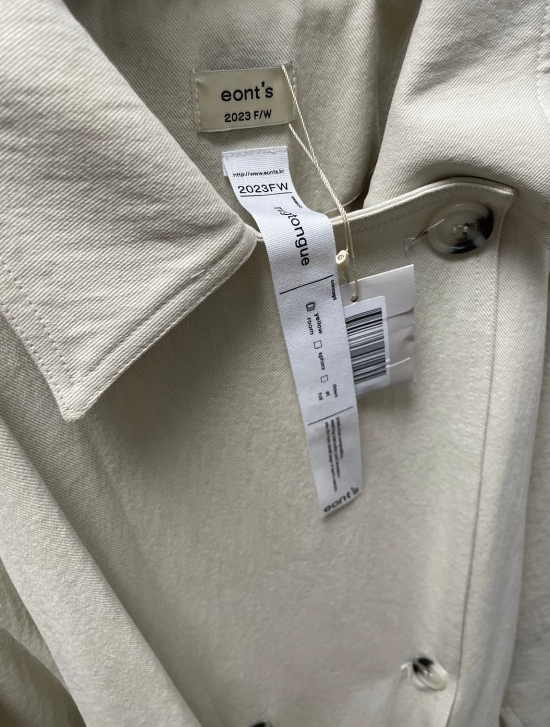 애옹쓰 로우웨이스트 캔버스 트렌치코트 상품이미지4