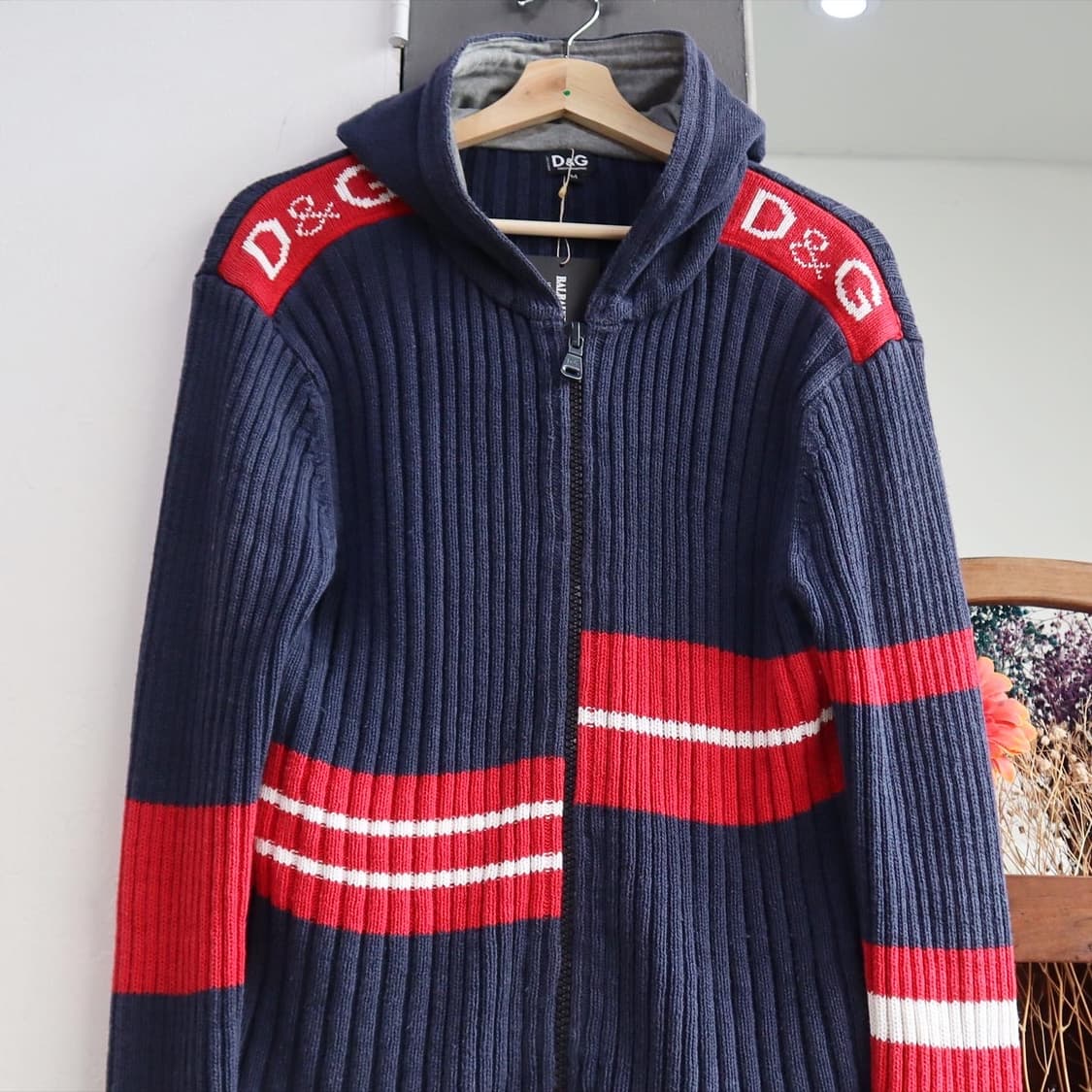 돌체앤가바나 스펠아웃 풀집업 니트 상품이미지2