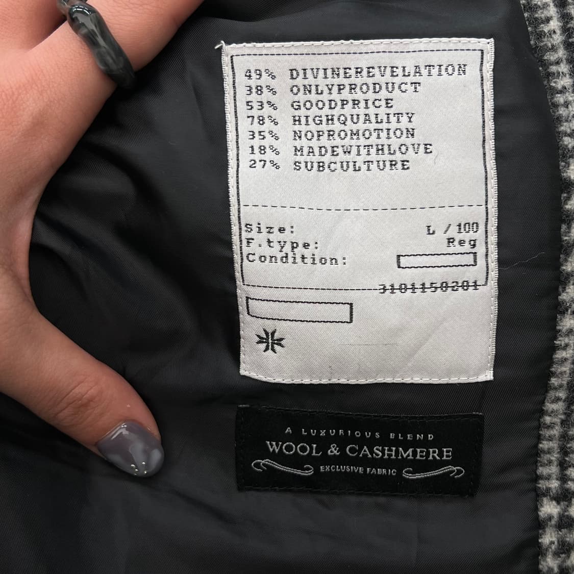 토니웩 울캐시미어 체크코트 r2845 상품이미지7