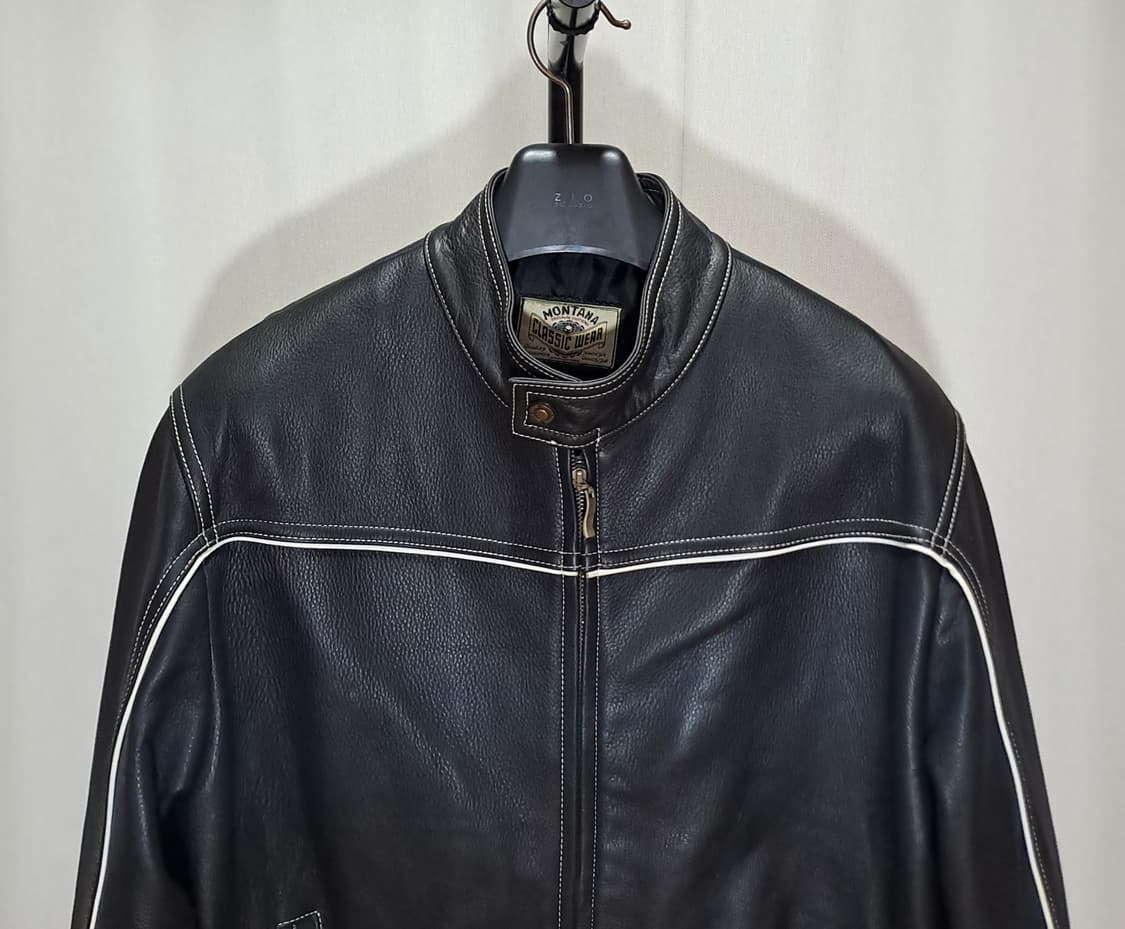 (택포) MONTANA 소가죽 바이커 자켓 100 B89 상품이미지2