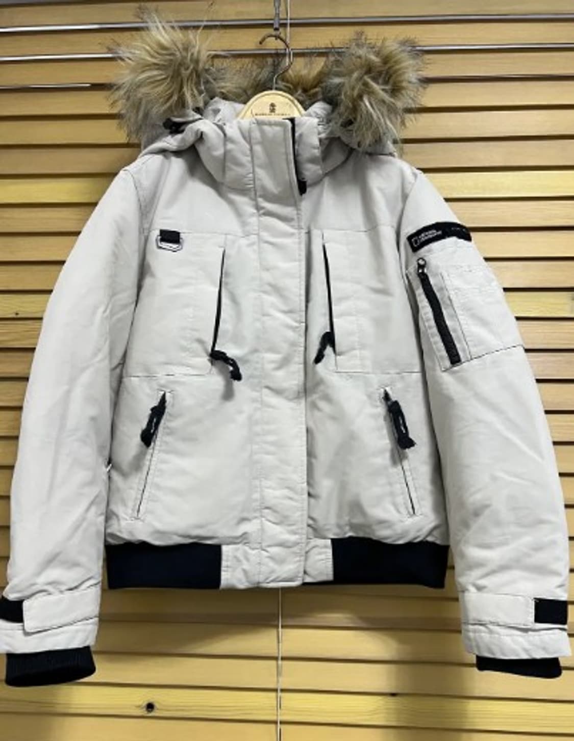 내셔널지오그래픽 여성 아이보리 덕다운패딩점퍼 패트롤숏패딩 90 상품이미지2