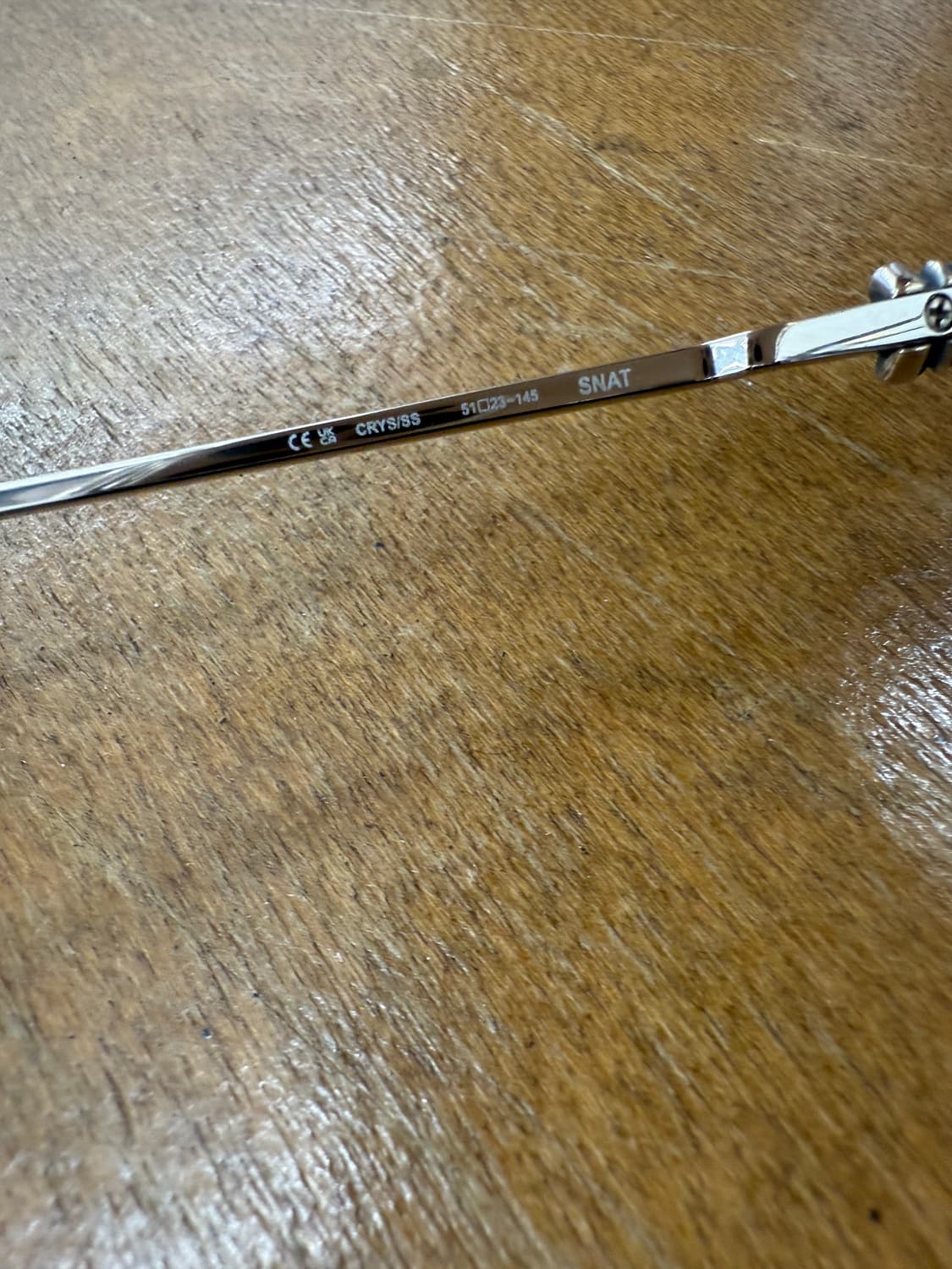 크롬하츠 신상 안경 snat 클리어 색상 팝니다. 보증서 영수증 풀포함 상품이미지9