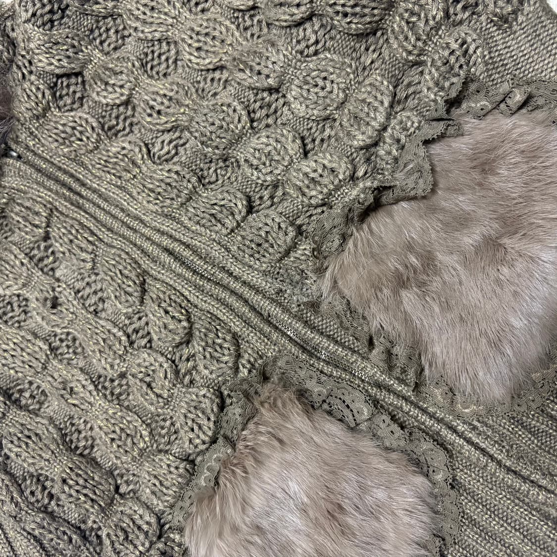 빈티지 그런지페어리 퍼 후드집업 상품이미지3