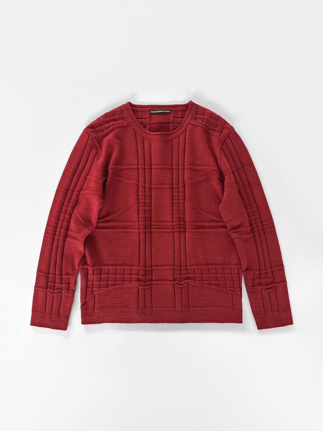 이세이 미야케 맨 텍스쳐 그리드 니트 스웨터 상품이미지1