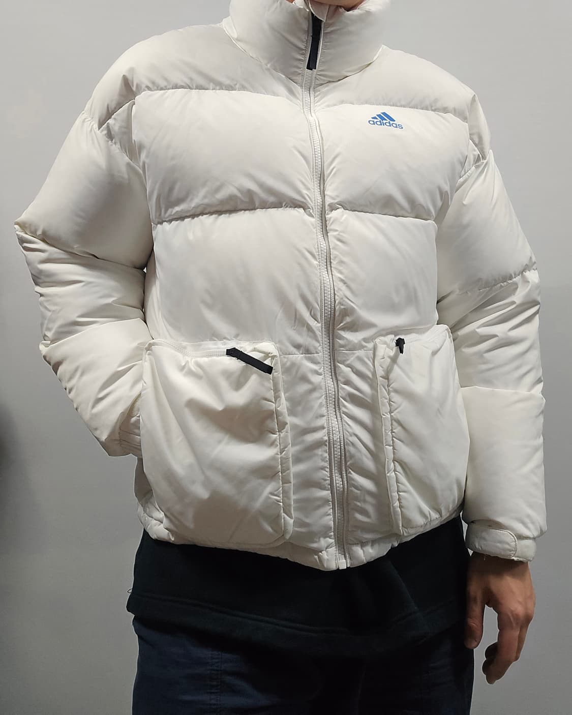 아디다스 슈퍼 퍼피 숏패딩자켓 화이트 M 상품이미지1