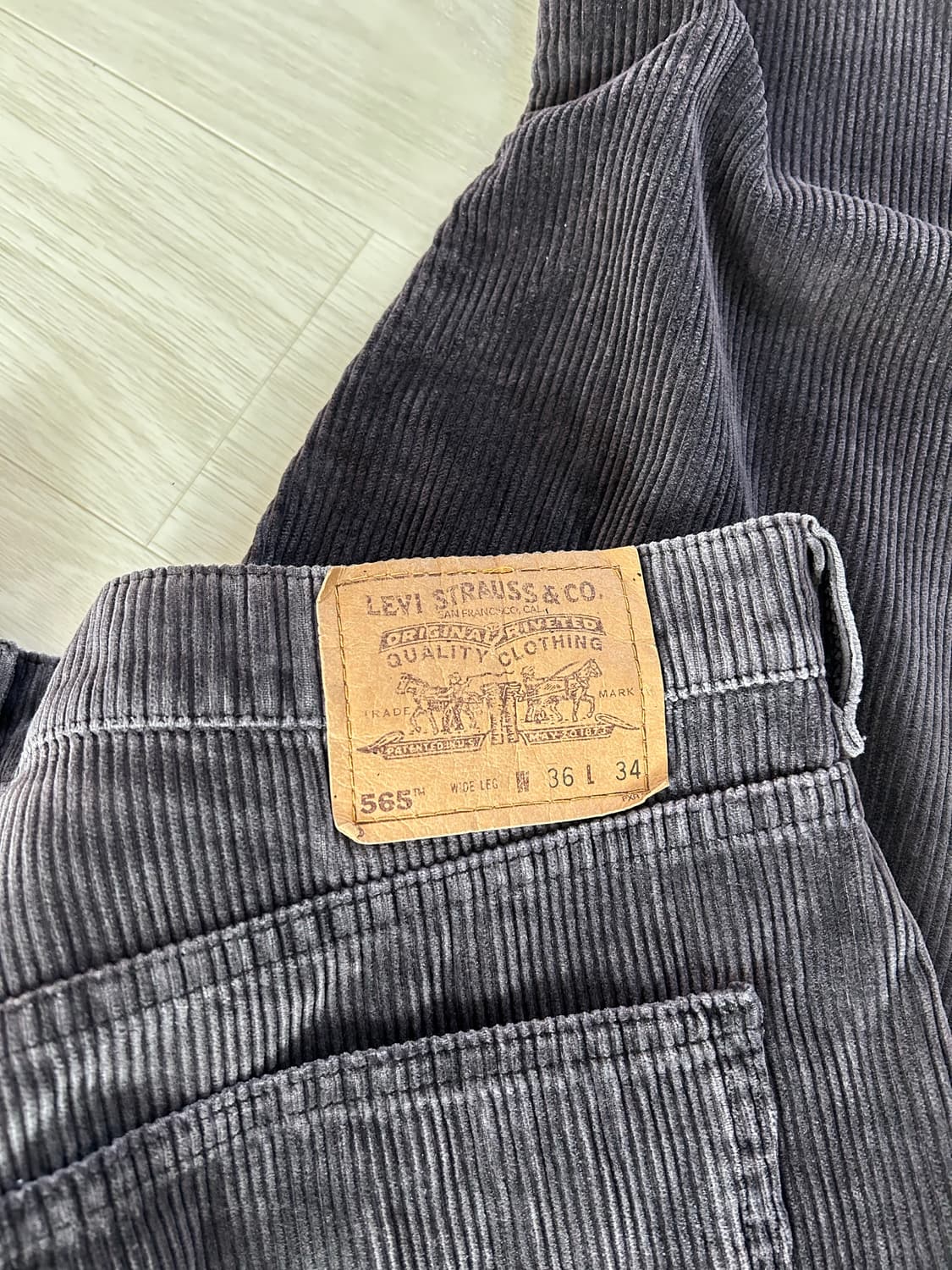 리바이스 565 코듀로이 36X34 사이즈 상품이미지2