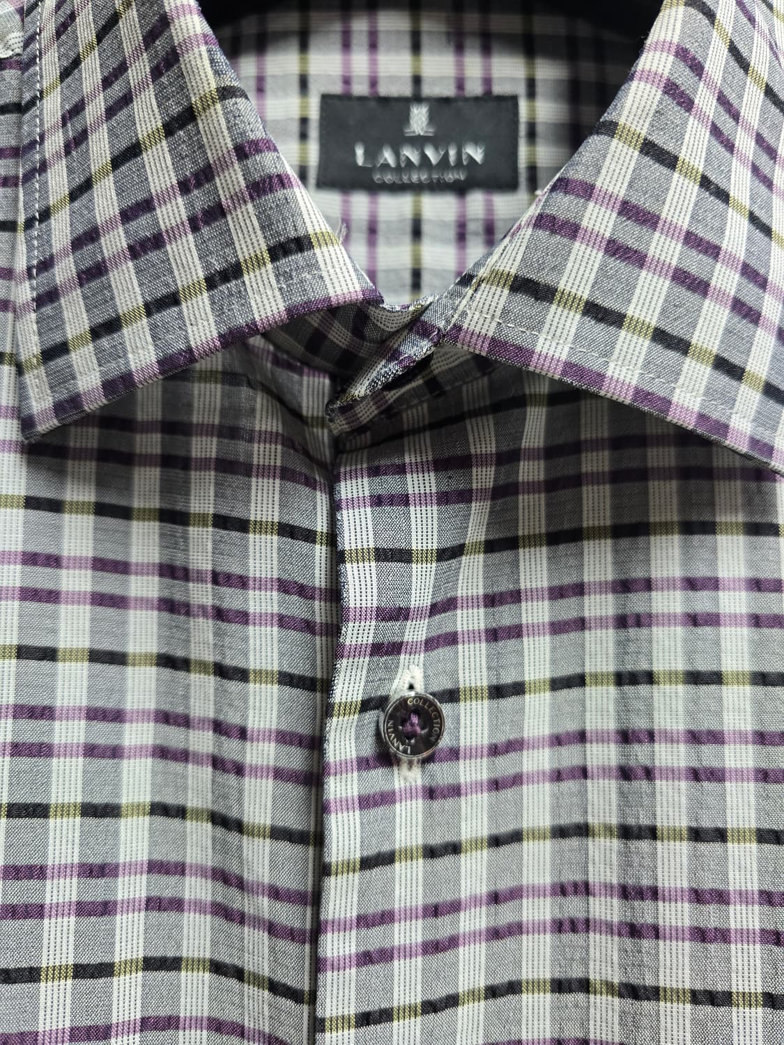 랑방 옴므 체크. 반팔셔츠 105 상품이미지2