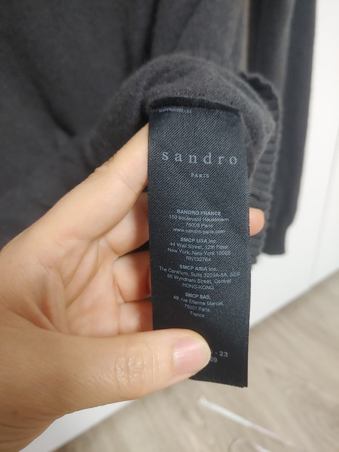 sandro 산드로  남성  캐시미어100%   니트 -100~105 상품이미지6