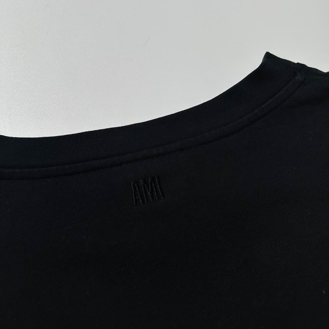 (매장판) AMI 아미 10 꼬르소 꼬모 롱슬리브 티셔츠 블랙 상품이미지6