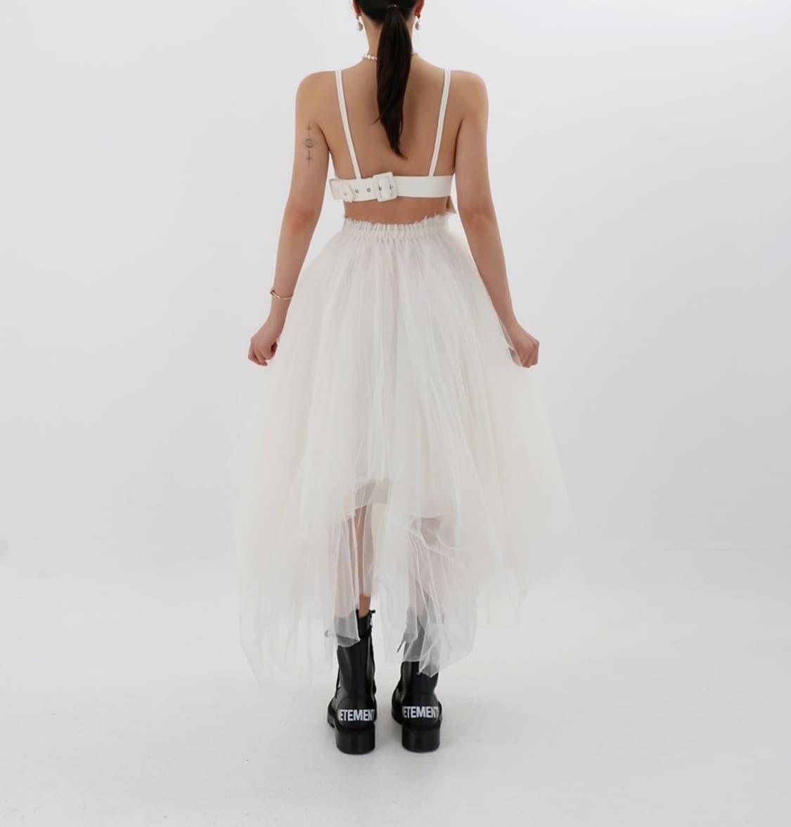 튤 스커트 아이보리 상품이미지5