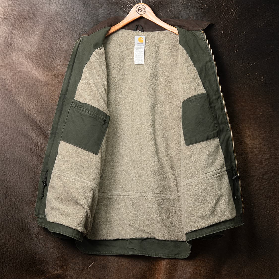 [120] 00s 칼하트 C61 쉐르파 라이닝 샌드스톤 릿지 코트  상품이미지9
