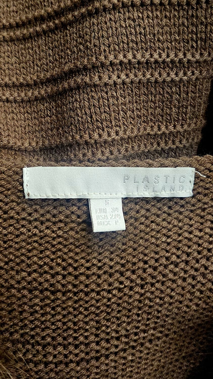 (레어템)플라스틱아일랜드 천연 라쿤퍼 니트 베스트 S 44~55 상품이미지8