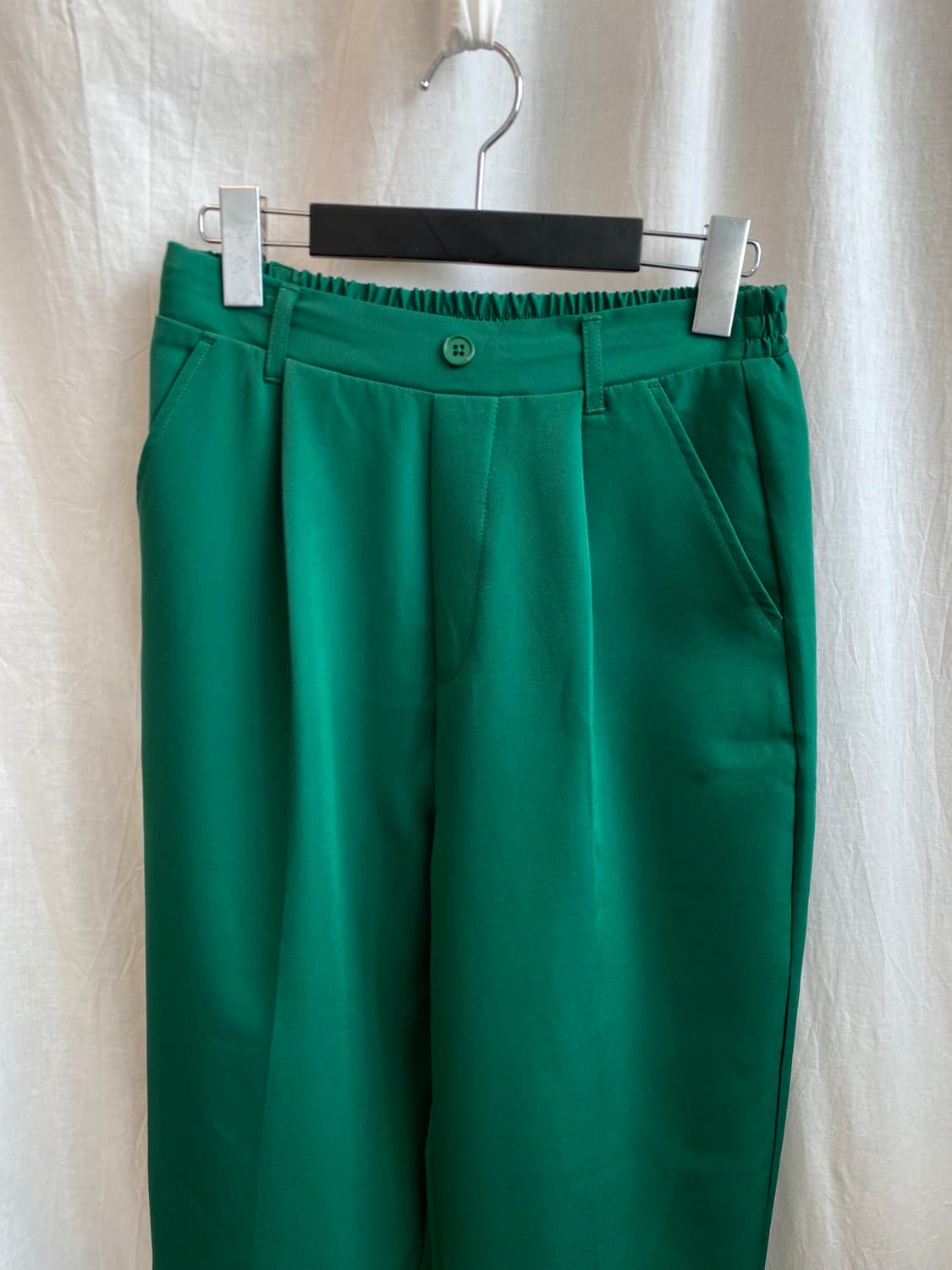 레트로 그린 밴딩 팬츠(M) 상품이미지3