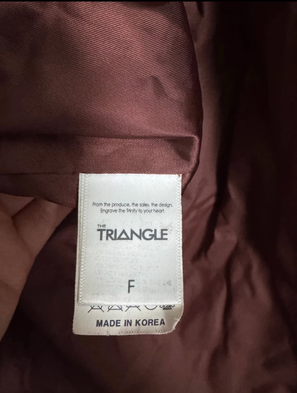 The Triangle 버건디 롱패딩 상품이미지4