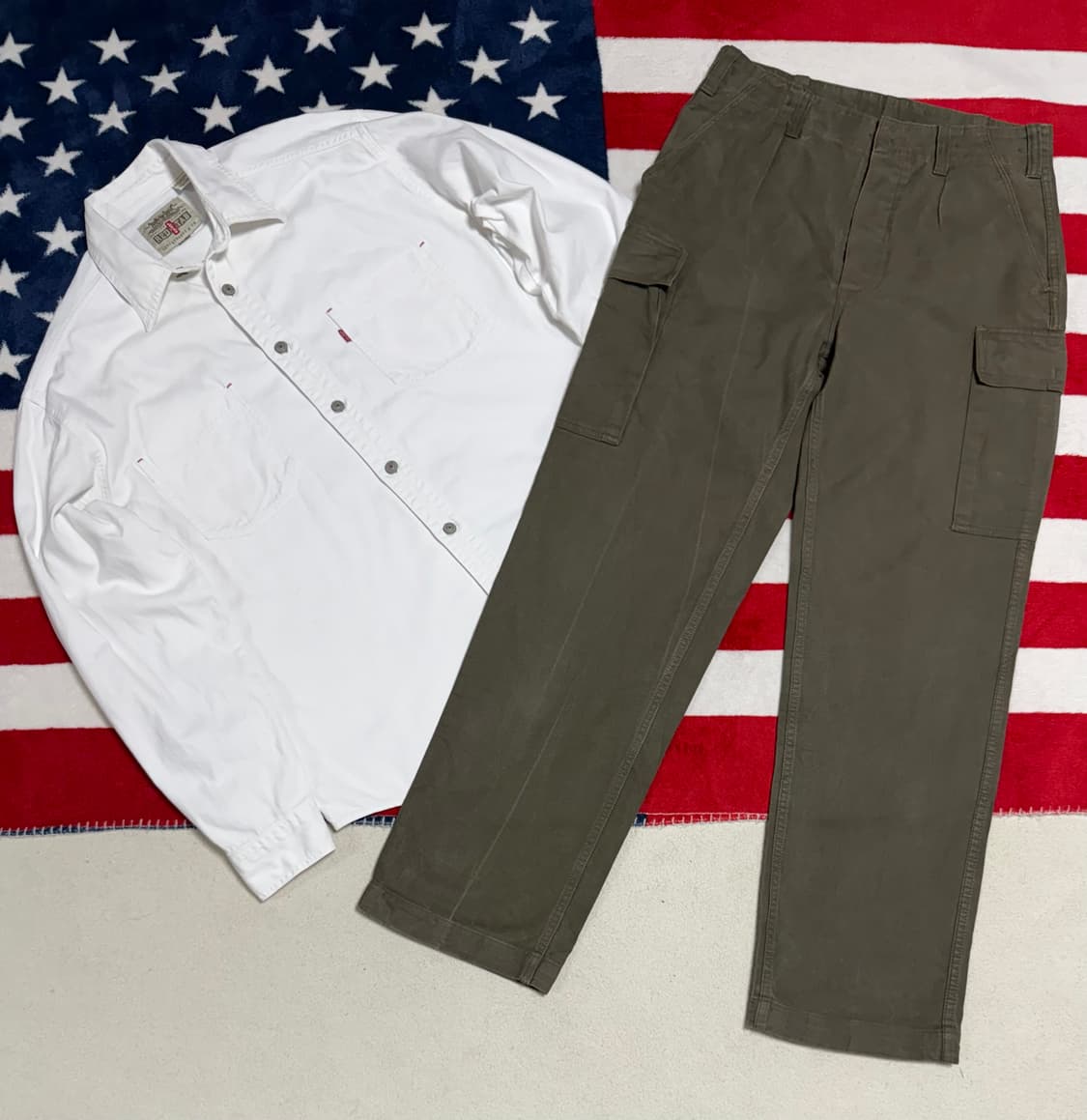 리바이스 화이트 데님 워크셔츠 빈티지 Levi’s Denim Shirt 상품이미지10