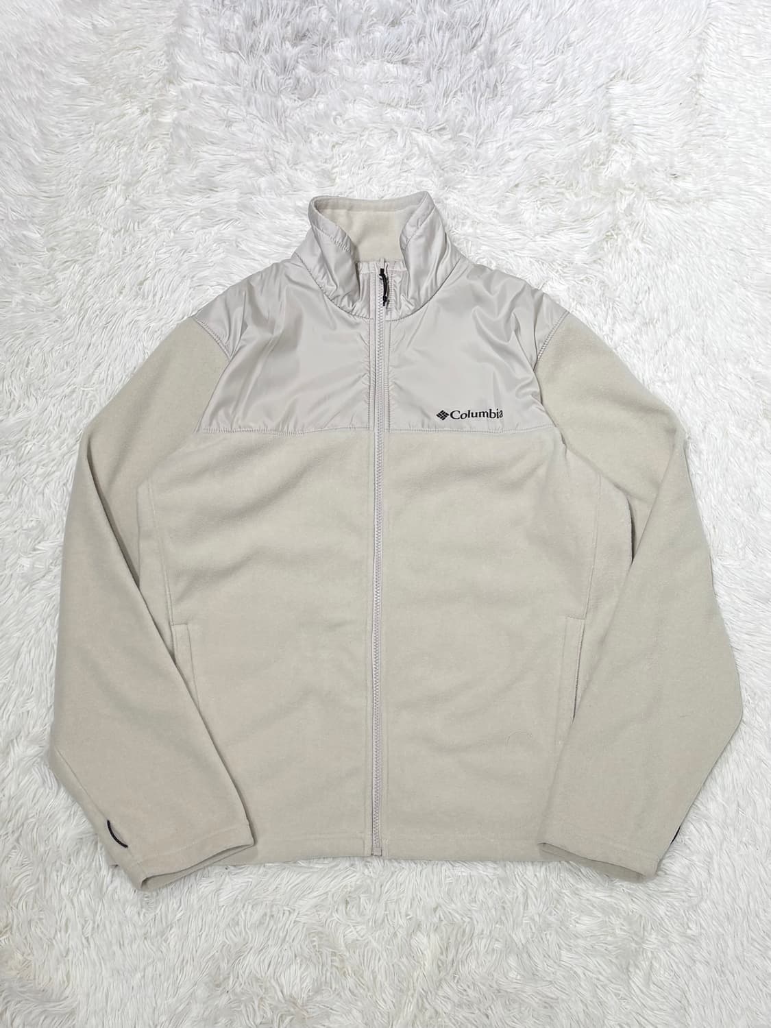 콜롬비아 크림 후리스 집업 상품이미지4