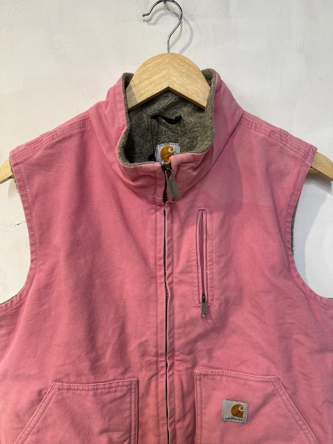 칼하트 핑크 플리스 베스트 조끼 상품이미지2