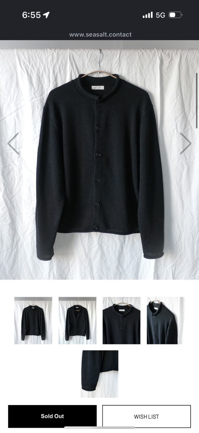 sea salt sea 가디건 블랙 3사이즈 상품이미지1