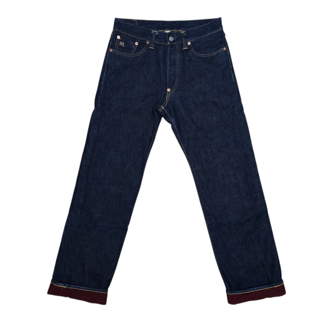 [30x32] RRL 더블알엘 스트레이트 레그 플란넬 라인드 데님 팬츠 상품이미지2