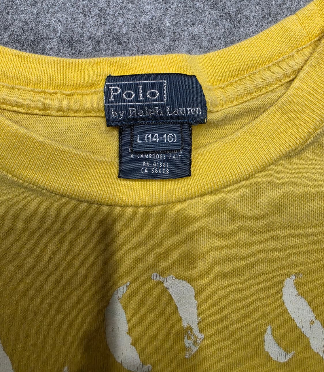 폴로 랄프로렌 빈티지 Y2K 빅포니 그래픽 반팔티 보이즈 L 상품이미지6