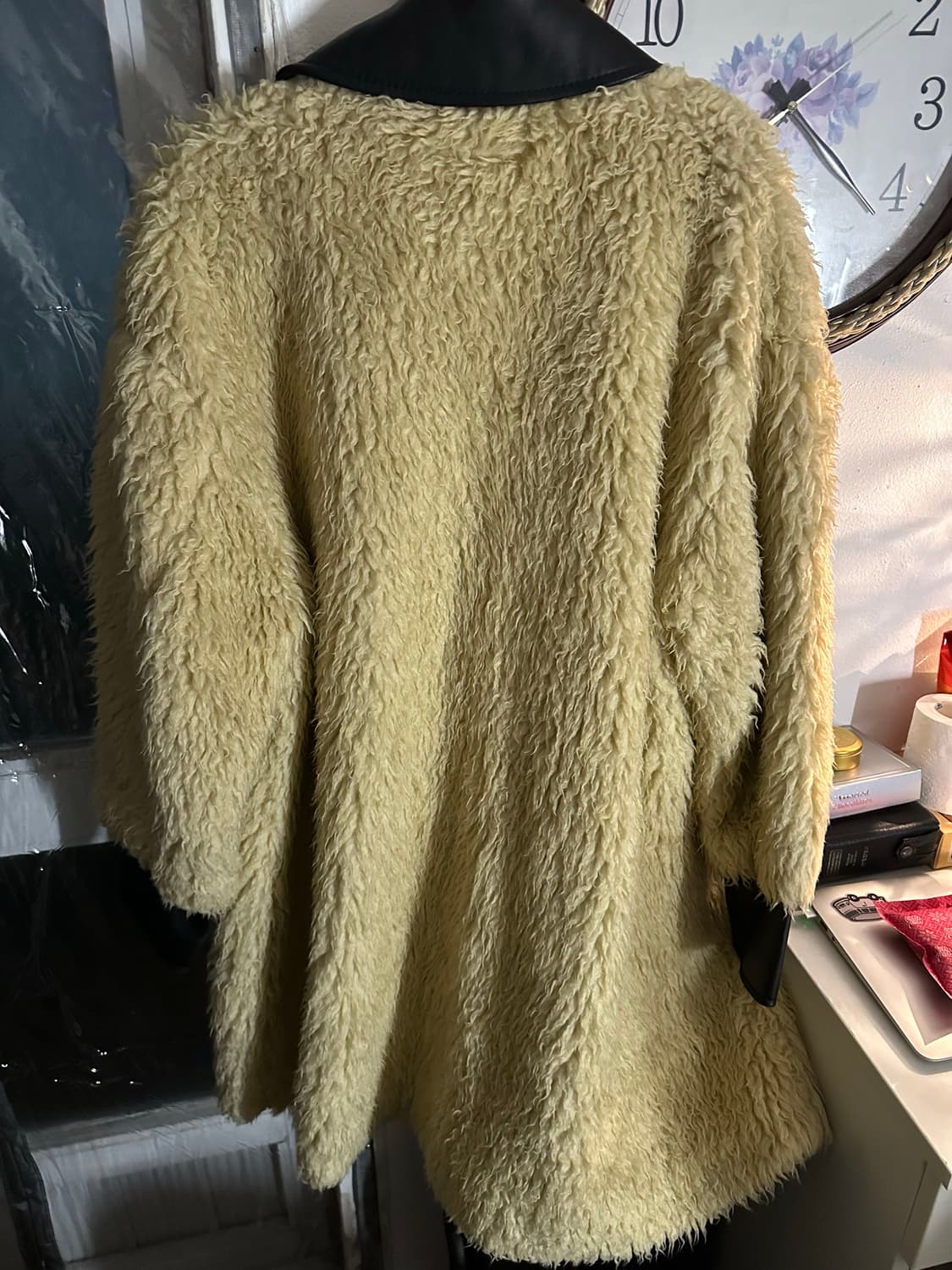 MM6 레더 트리밍 퍼 코트 상품이미지10