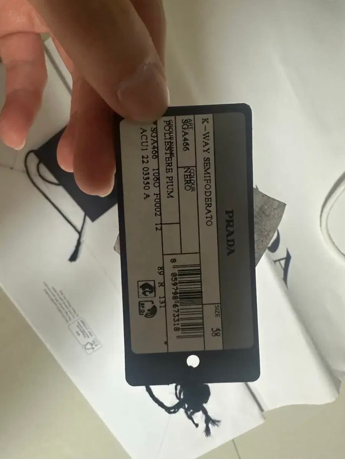 프라다 바람막이 블랙 58 상품이미지2