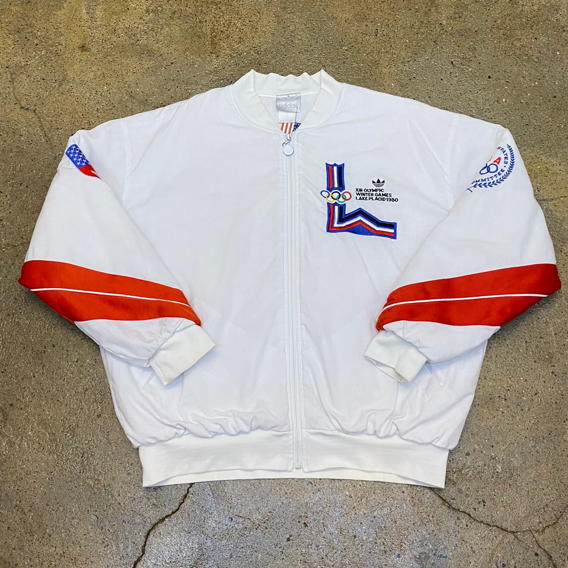 80s Made in USA 빈티지 아디다스 미국스키국대 올림픽 자켓 상품이미지5