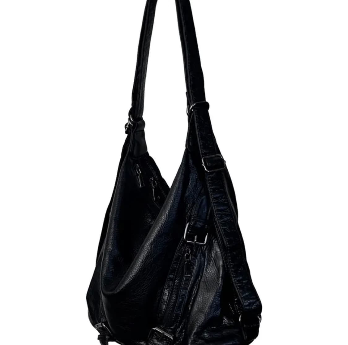 블랙 가죽 숄더백 & 백팩 상품이미지2