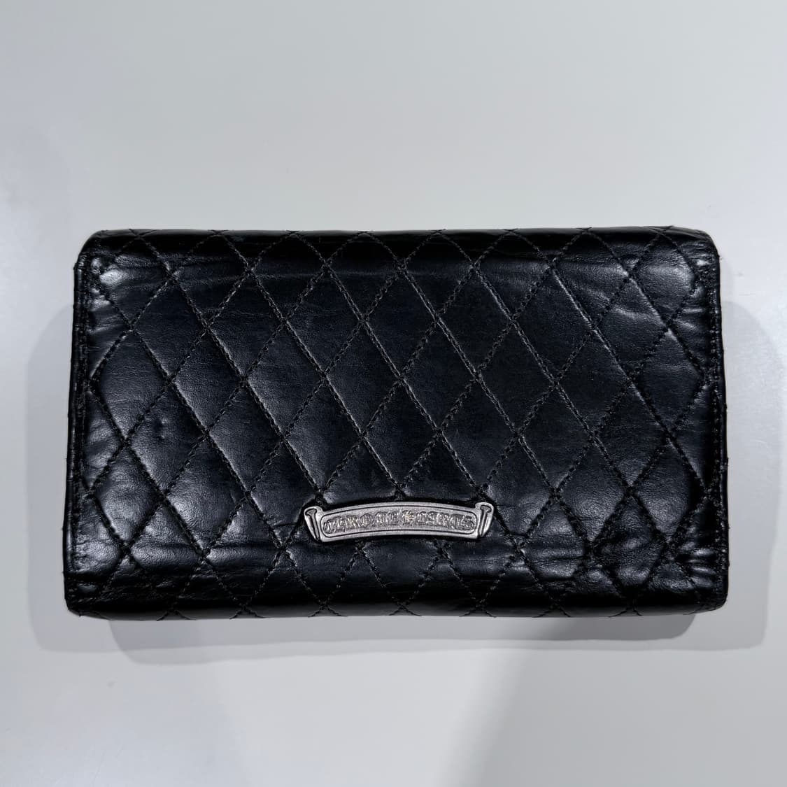 (B+/OS) / 크롬하츠 4 웨이브 퀄팅 레더 월렛 지갑 장지갑 상품이미지3