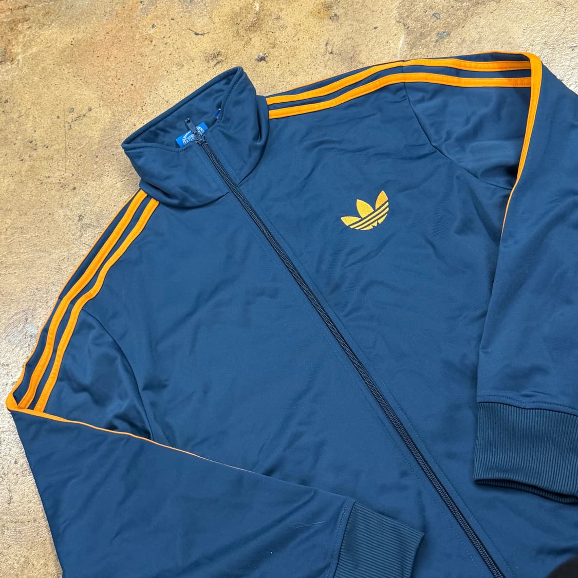 [정품/105] 아디다스 네이비 주황색 트랙탑 져지 b10 상품이미지1