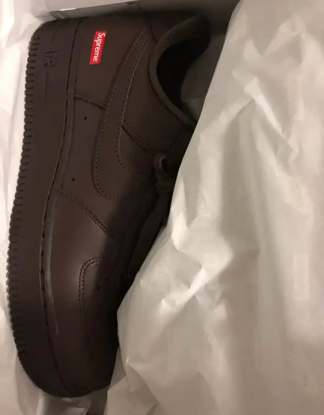 (오늘만급처)슈프림 나이키 에어포스 브라운255 새상품 상품이미지1