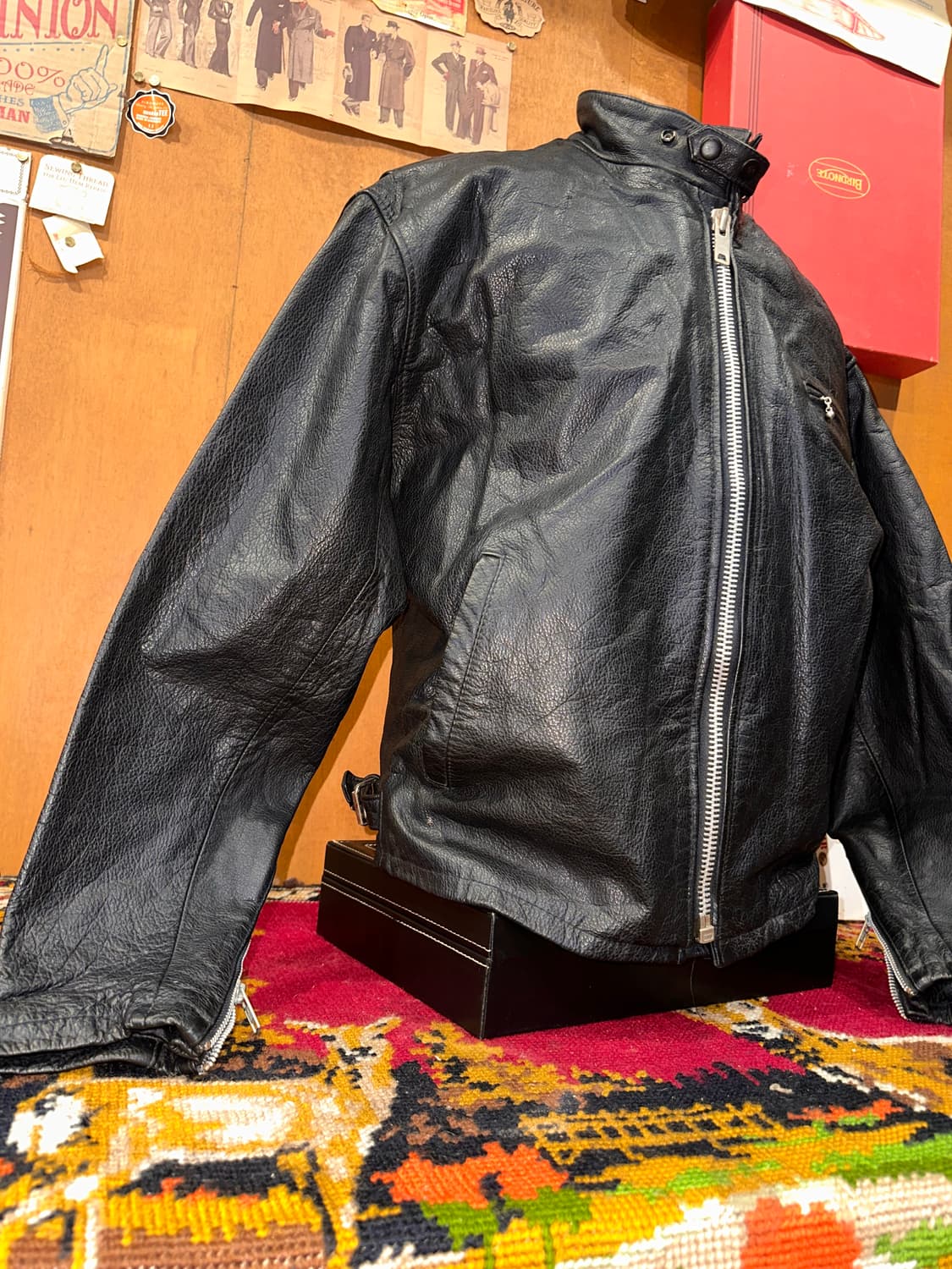 ( L-XL ) 바이커자켓 라이더자켓 레이싱자켓 봄버자켓 가죽자켓 상품이미지2