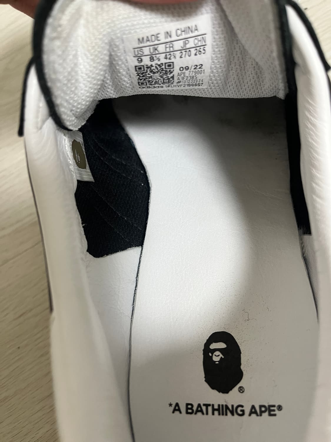 베이프 슈퍼스타 80s 코어블랙 상품이미지4