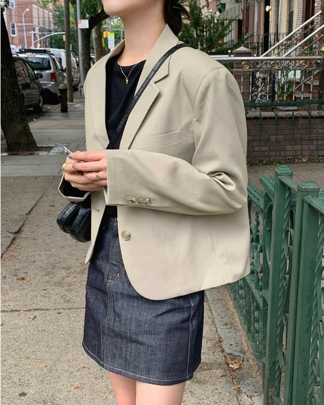 가내스라 베이지 자켓 상품이미지2