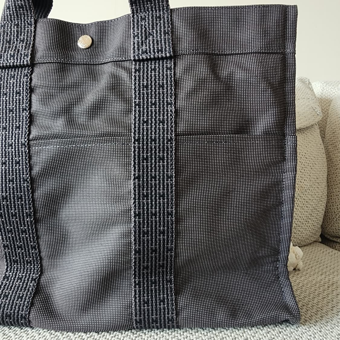 전시품급 에르메스 후루토 MM 캔버스 토트백 엘라인 그레이 상품이미지3