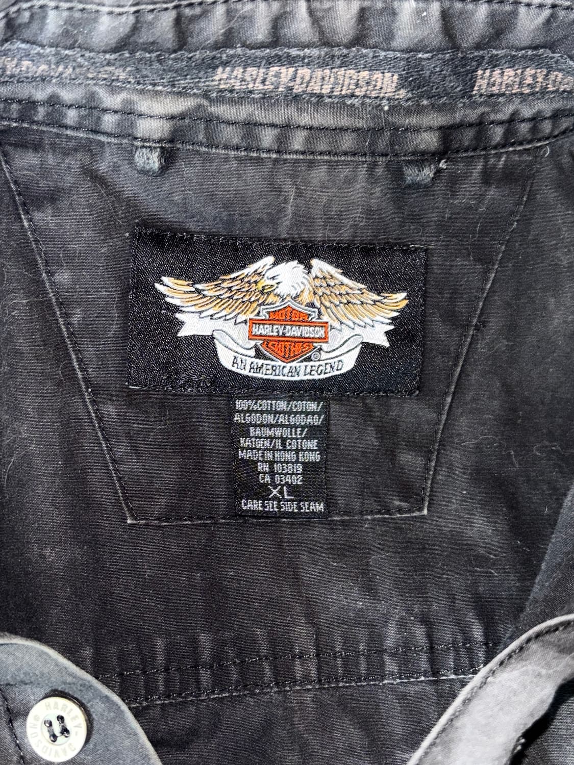 HARLEY DAVIDSON 빈티지 반팔 셔츠 / Black 상품이미지5