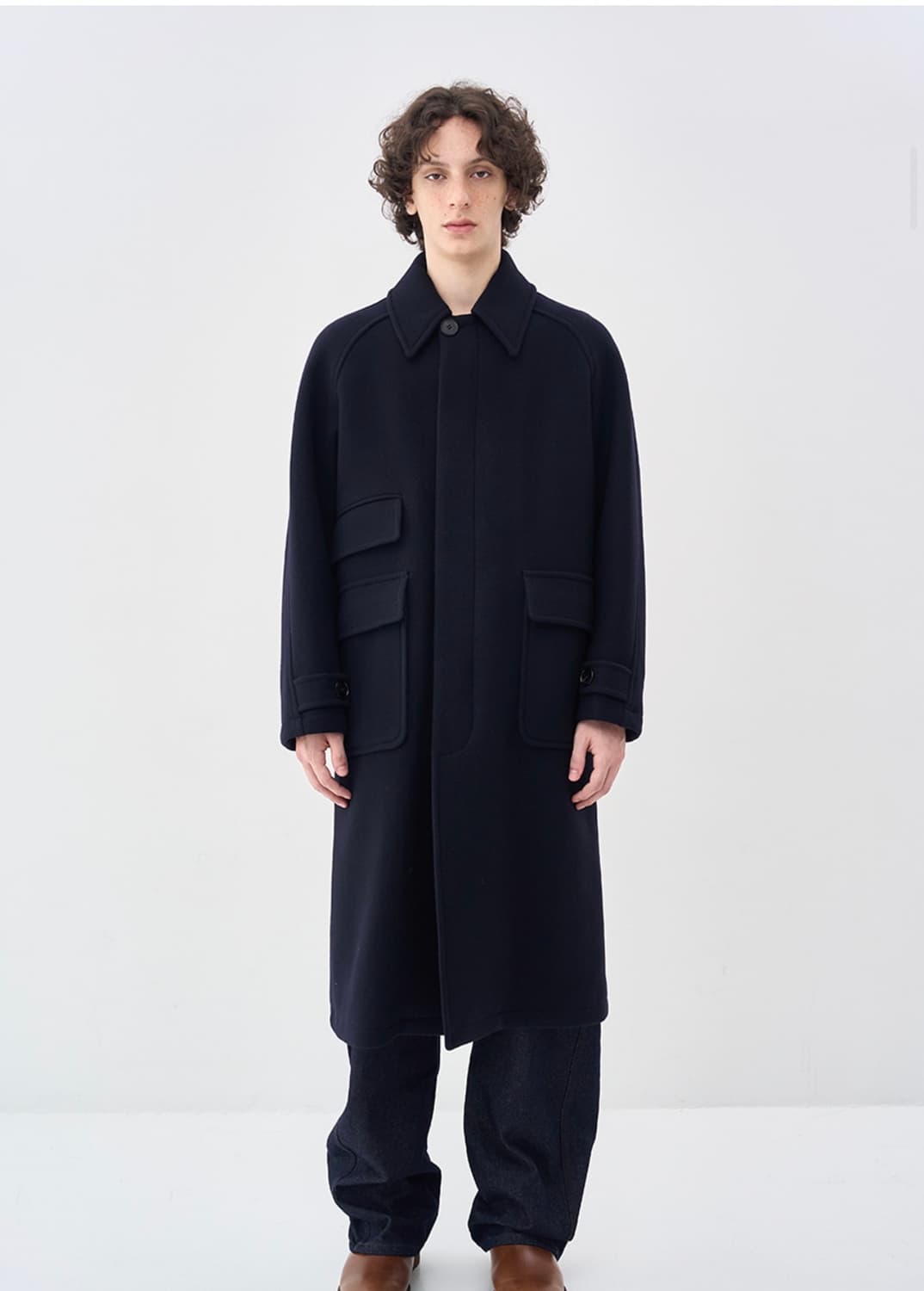 애프터프레이 투어리스트 발마칸 코트 네이비 상품이미지2