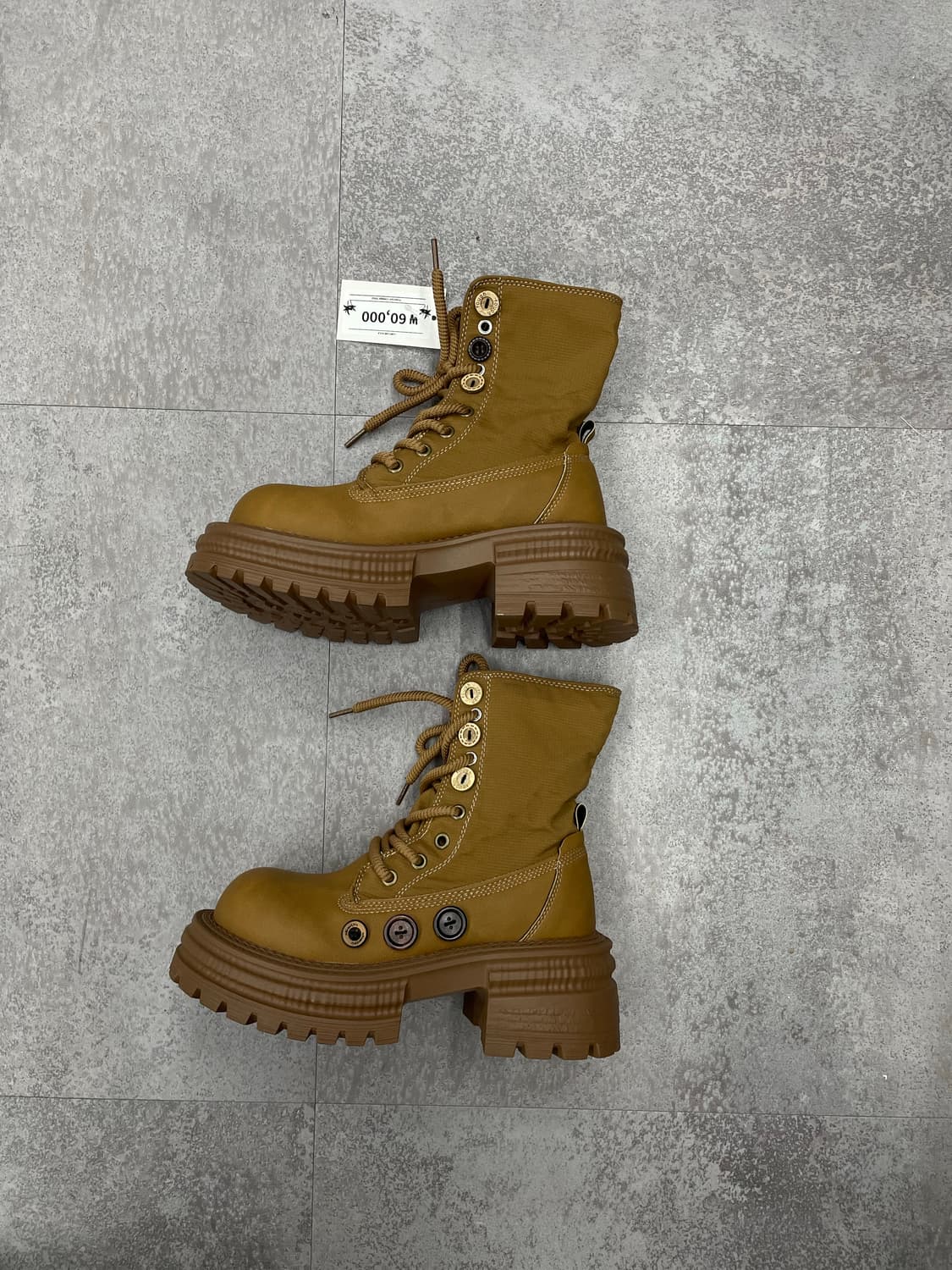 빈티지 하이탑 단추 통굽부츠 H1583 상품이미지1