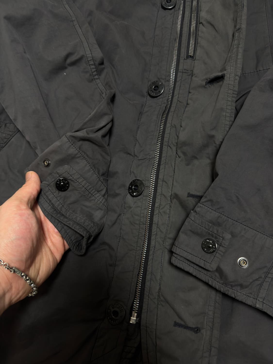 [백화점판, L] 스톤아일랜드 다비드TC 라이트 후드 야상 자켓 상품이미지3