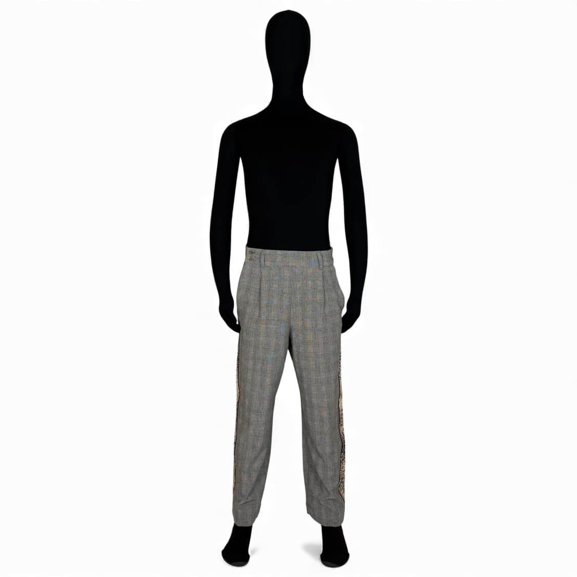 메르베이 에이치. merveille h. 레오파드 테이프 체크 트라우저 상품이미지1