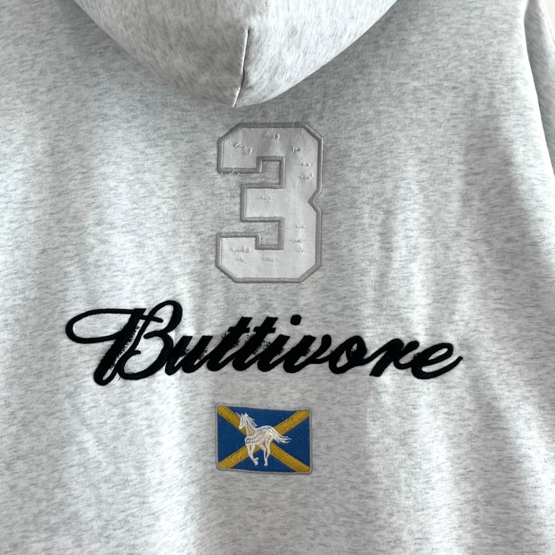 (새상품) 프로토콜 인덱스 버티보어 화이트 멜란지 후드집업 상품이미지6