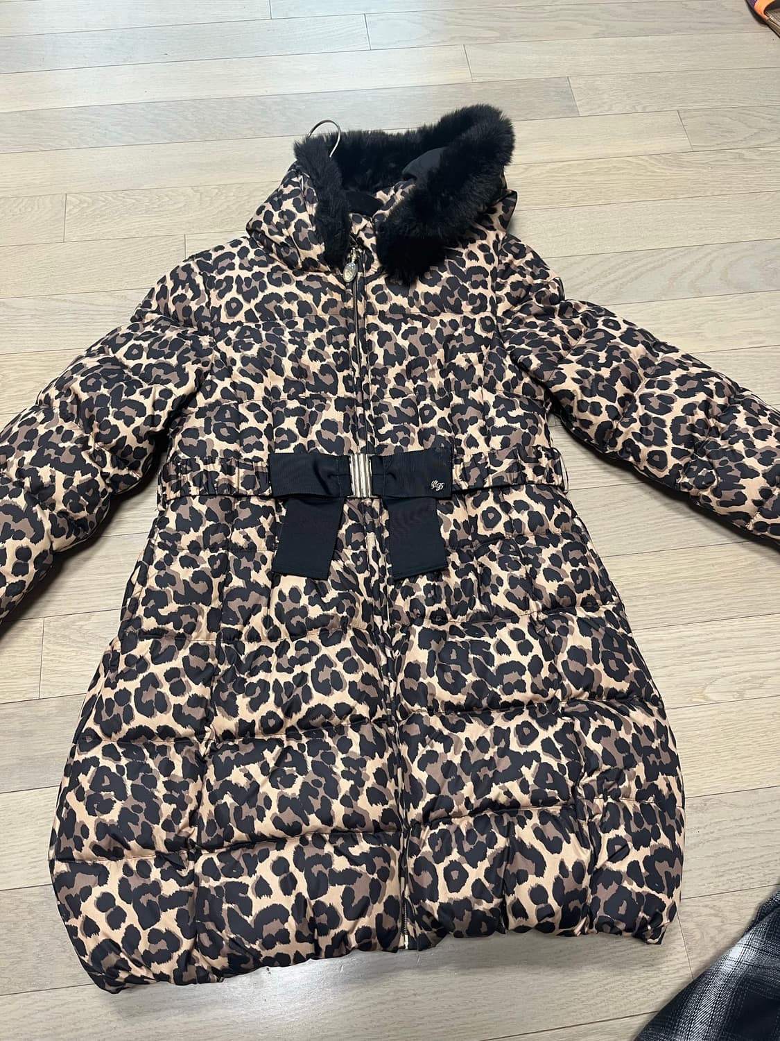 셀덴 여아 레오파트 패딩 상품이미지1