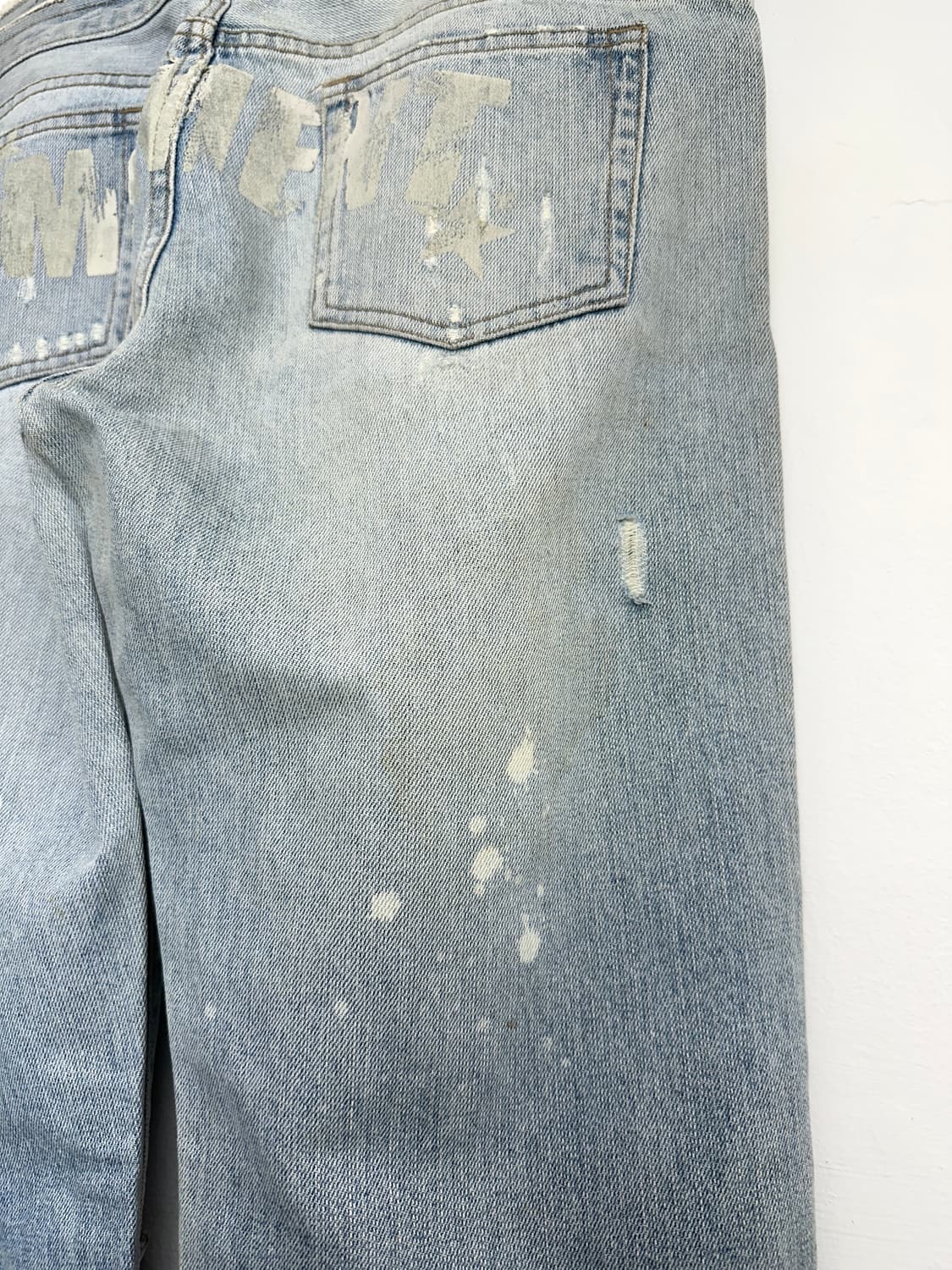 Moment Double Waist Distressed Denim Pan 상품이미지9