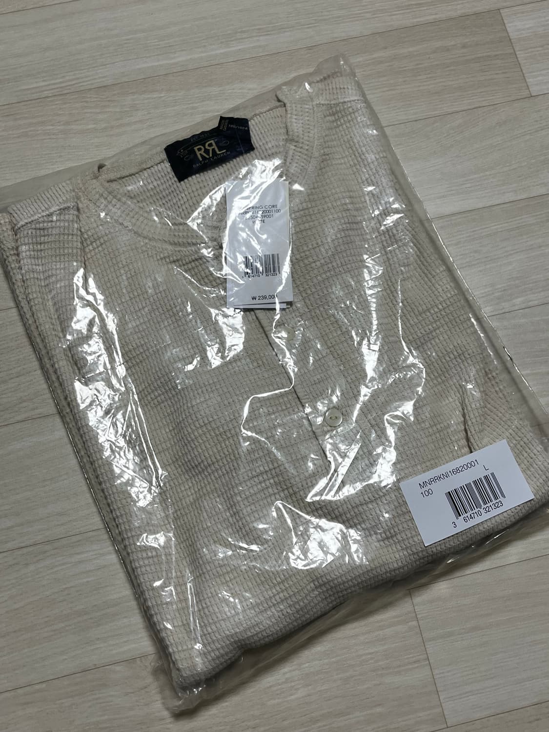 RRL 와플 니트 헨리셔츠 긴팔 더블알엘 상품이미지3