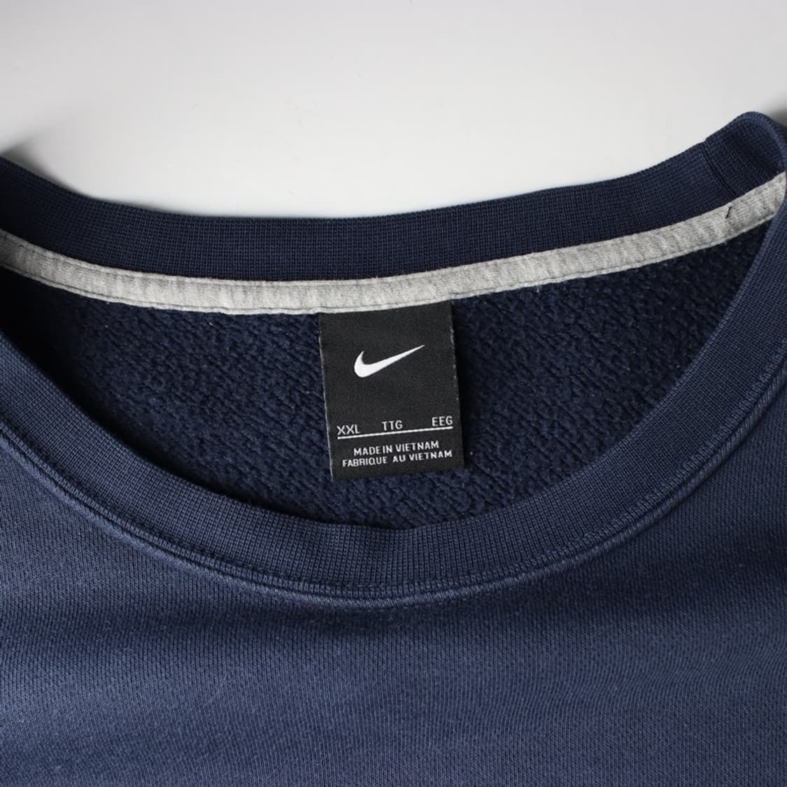 나이키 화이트 스우시 자수 크루넥 맨투맨 네이비 XXL 상품이미지5