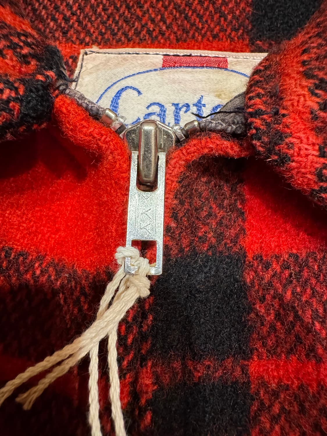 70s Carters 울 버팔로 체크 헌팅 자켓 상품이미지7