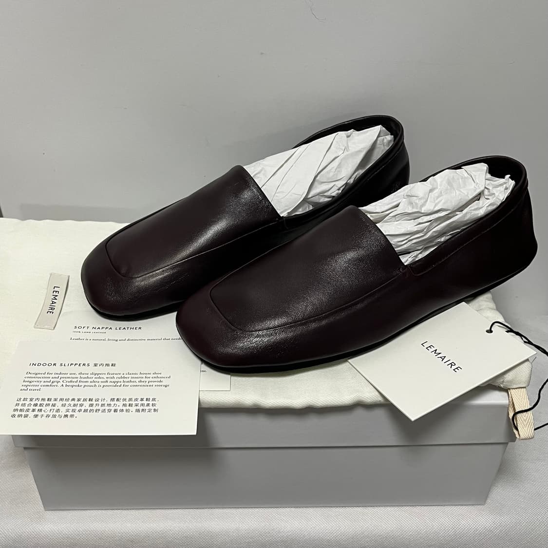 [42]르메르 25fw 인도어 로퍼/다크 에그플란트 상품이미지1