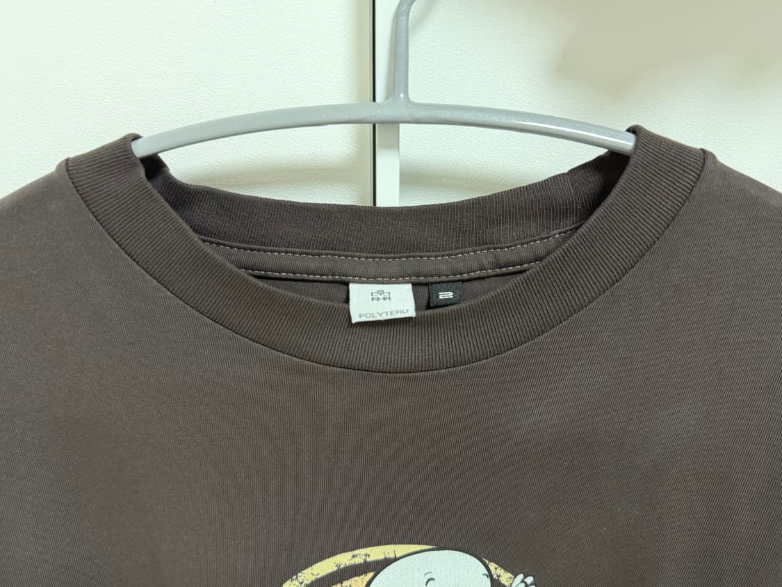 폴리테루 캐스퍼 반팔 브라운 2사이즈 상품이미지3