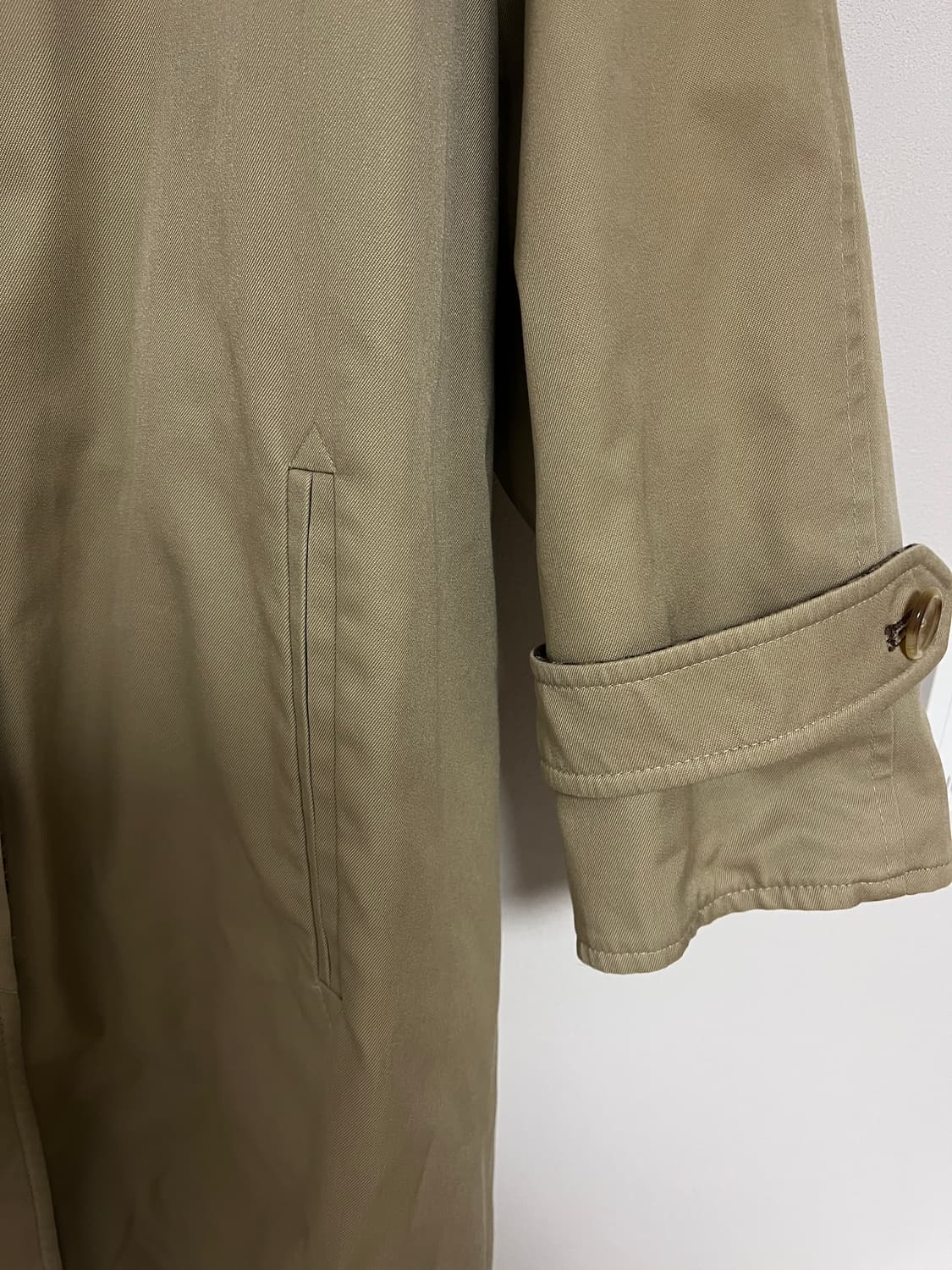 아쿠아스큐텀 양면 트렌치 체크 코트 상품이미지8